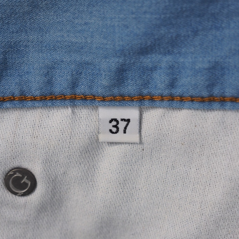 Gustin Jeans Mens 37 Blue Selvedge Straight Fit Lightweight Denim Button Fly - Picture 5 of 16